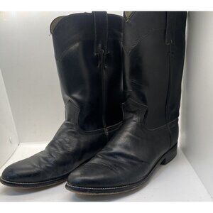 Classic Black Leather Men's Boots